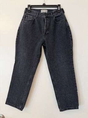 Everlane The Curvy 90s Cheeky Straight Jean 100% Organic Cotton Black Size 28